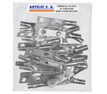 Terminal Eléctrico Doble Perforación 2-0 awg Artelec (70mm²), perforación 13.5 mm.