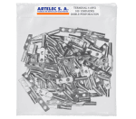 Terminal Eléctrico Doble Perforación 4 awg Artelec (20mm²), perforación 7.0 mm.