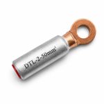 Terminal Eléctrico Bimetálico DTL-2 50 MM2, XL, Una perforación 12.8 mm.